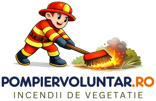 Intervenție pentru stingerea incendiilor de vegetație